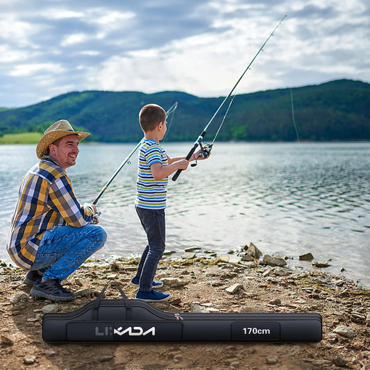 Folding Fishing Rod & Reel Bag – 170/190/210cm Oxford Carry Case