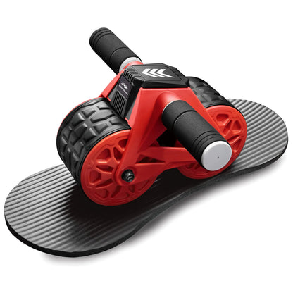 Ab Wheel Roller with Automatic Rebound and Knee Pad, Core Ab Trainer with Smart Display, Ab Workout Equipment