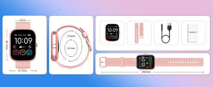 1.91" Smartwatch (Answer/Make Call), IP68 Waterproof, Fitness Tracker, 110+ Sport Modes, Heart Rate and Sleep Monit