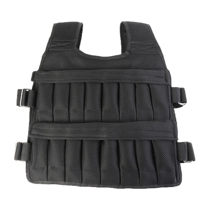 Adjustable Sand Weight Vest for Running, Training, Fitness (3-50kg)