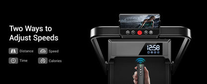 UMAY Walking Pad Treadmill: Incline, Under-Desk, Diamond Belt, Lightweight, Home/Office LED Display
