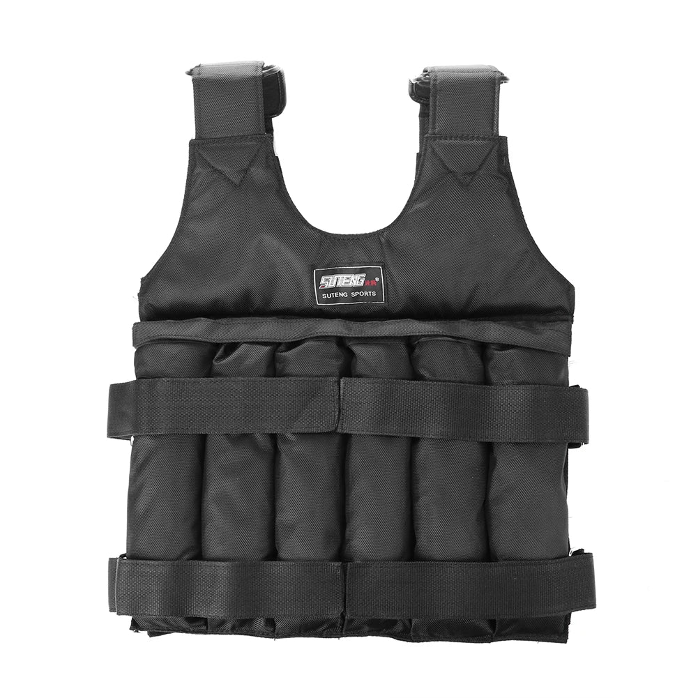Adjustable Sand Weight Vest for Running, Training, Fitness (3-50kg)