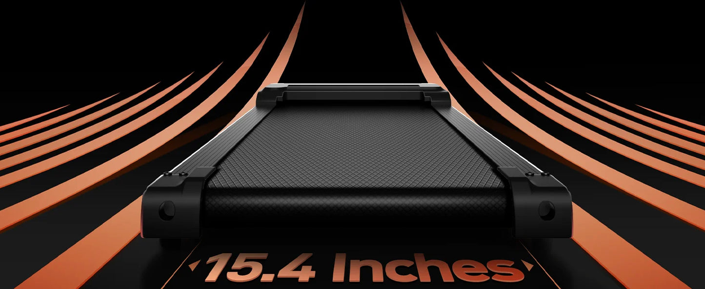 3.0HP Brushless Folding Treadmill | 300 lb Capacity | Heart Rate Monitor & Dual Shock Absorption | Cup/Phone Holder | Quiet Operation