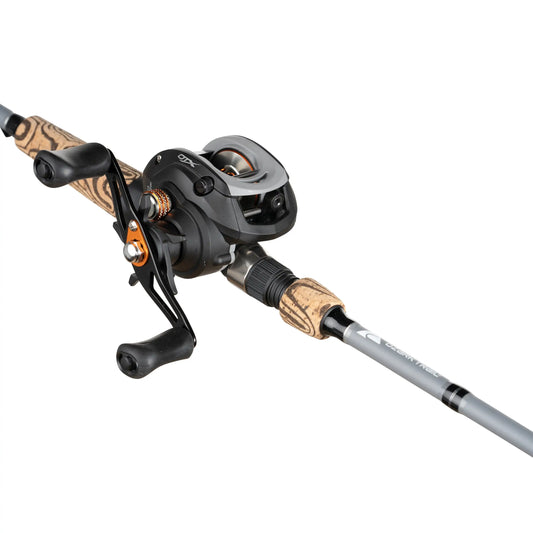 Pro Baitcast Rod & Reel Fishing Combo, 6ft 8in