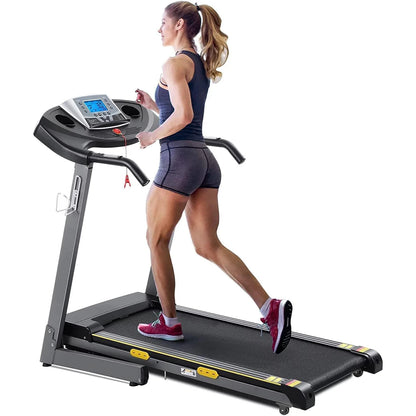 Auto-Incline Folding Treadmill: 2.5HP, 8.5 MPH, 17" Wide, 15 Programs