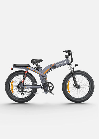 1200W 48V Folding Electric Mountain Bike – X26/X24/X20 Series, 26" Fat Tire E-Bike for Urban Commuting