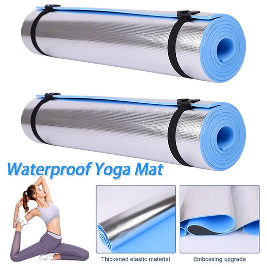 Waterproof Exercise Mat: Thick, Aluminum Membrane for Yoga, Fitness, Camping & Picnics